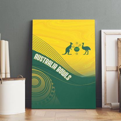 Australia Bowls Canvas Wall Art Basic Marble Glaze - National Color