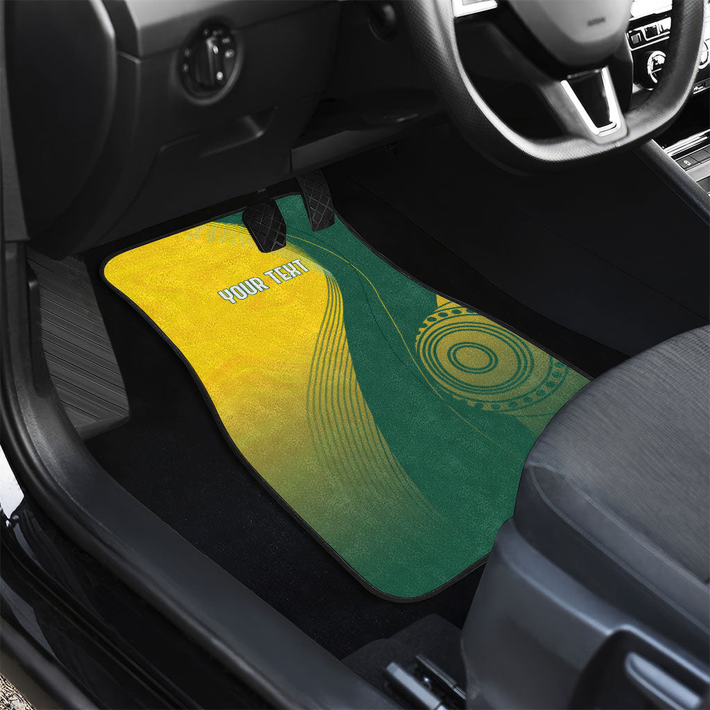 Australia Bowls Personalised Car Mats Basic Marble Glaze - National Color
