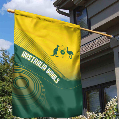 Australia Bowls Garden Flag Basic Marble Glaze - National Color