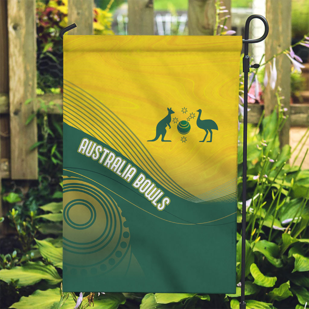 Australia Bowls Garden Flag Basic Marble Glaze - National Color