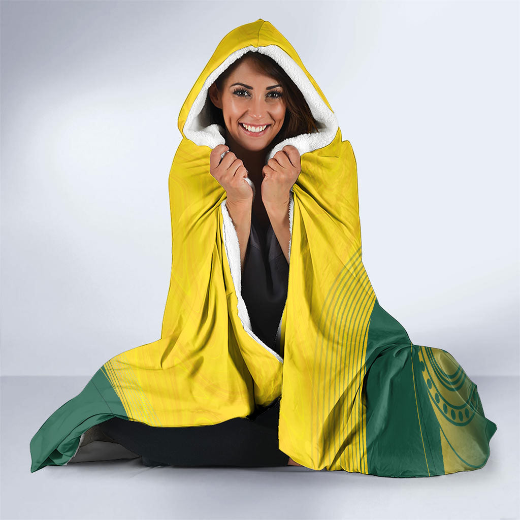 Australia Bowls Hooded Blanket Basic Marble Glaze - National Color