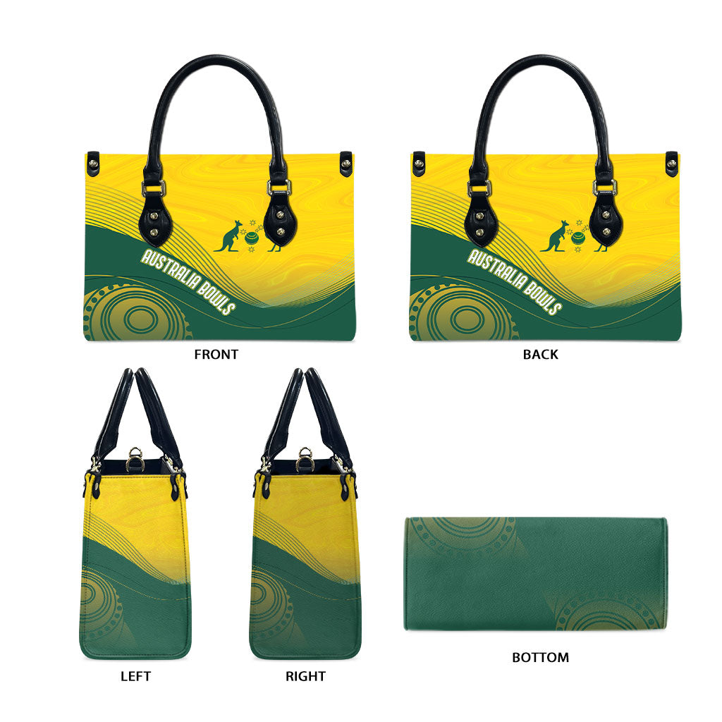 Australia Bowls Leather Bag Basic Marble Glaze - National Color