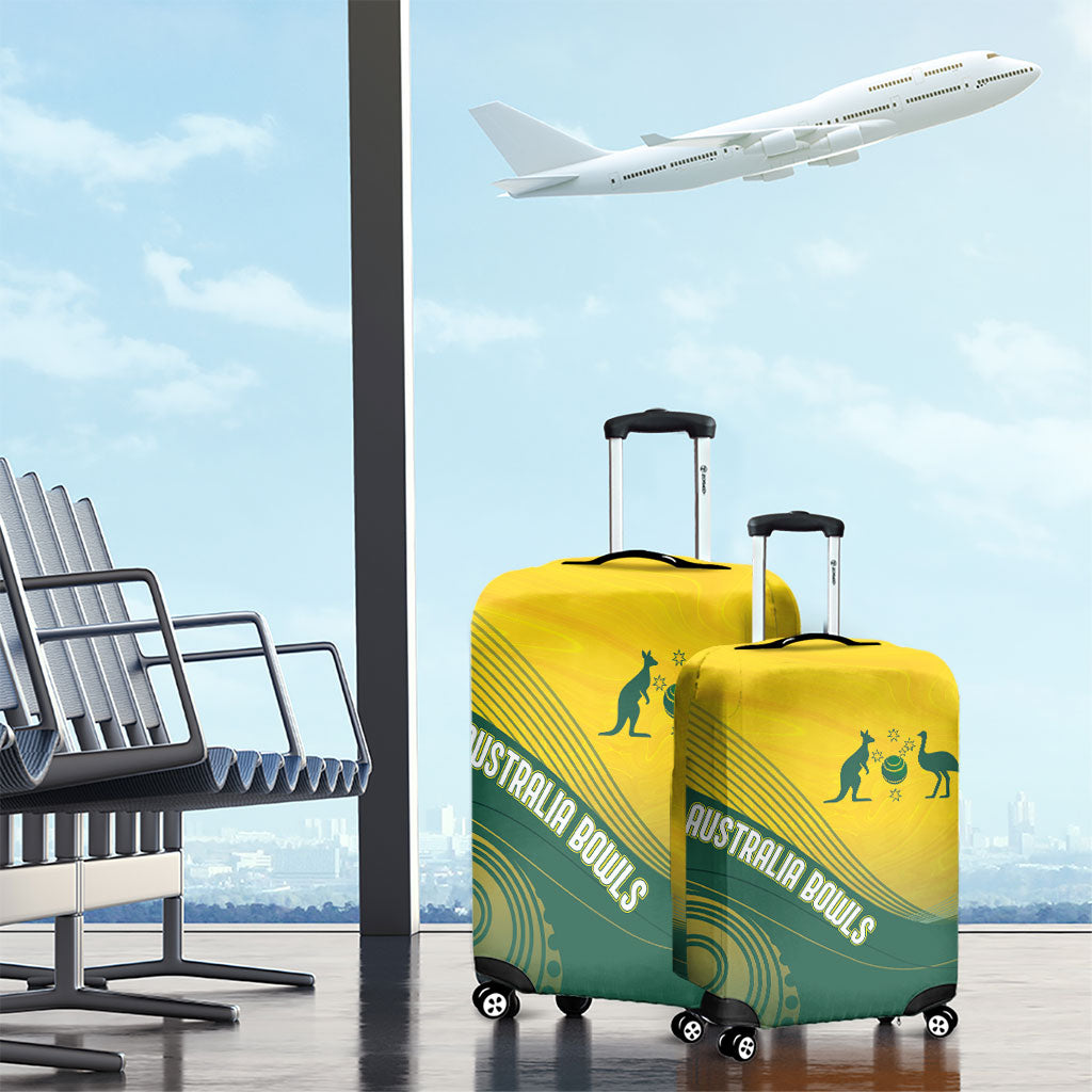 Australia Bowls Luggage Cover Basic Marble Glaze - National Color
