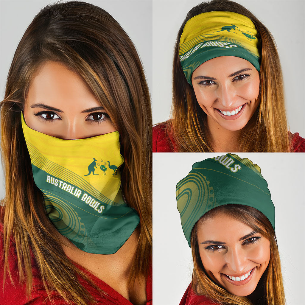 Australia Bowls Neck Gaiter Basic Marble Glaze - National Color