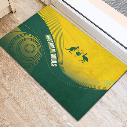 Australia Bowls Rubber Doormat Basic Marble Glaze - National Color