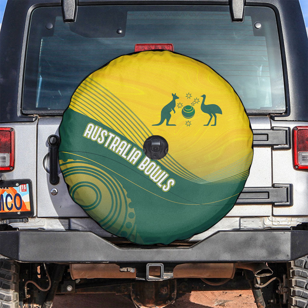 Australia Bowls Spare Tire Cover Basic Marble Glaze - National Color