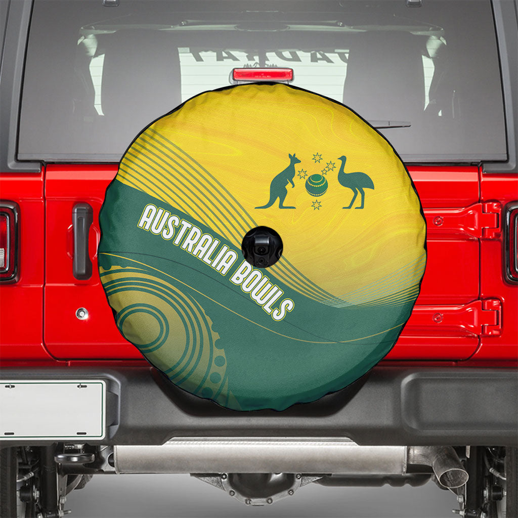 Australia Bowls Spare Tire Cover Basic Marble Glaze - National Color