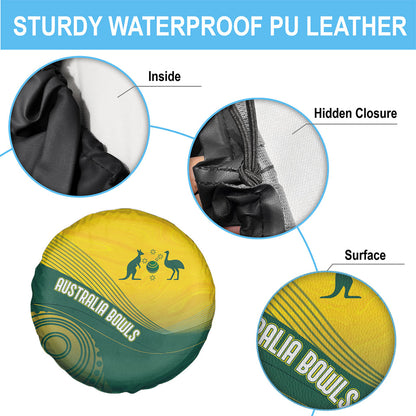 Australia Bowls Spare Tire Cover Basic Marble Glaze - National Color