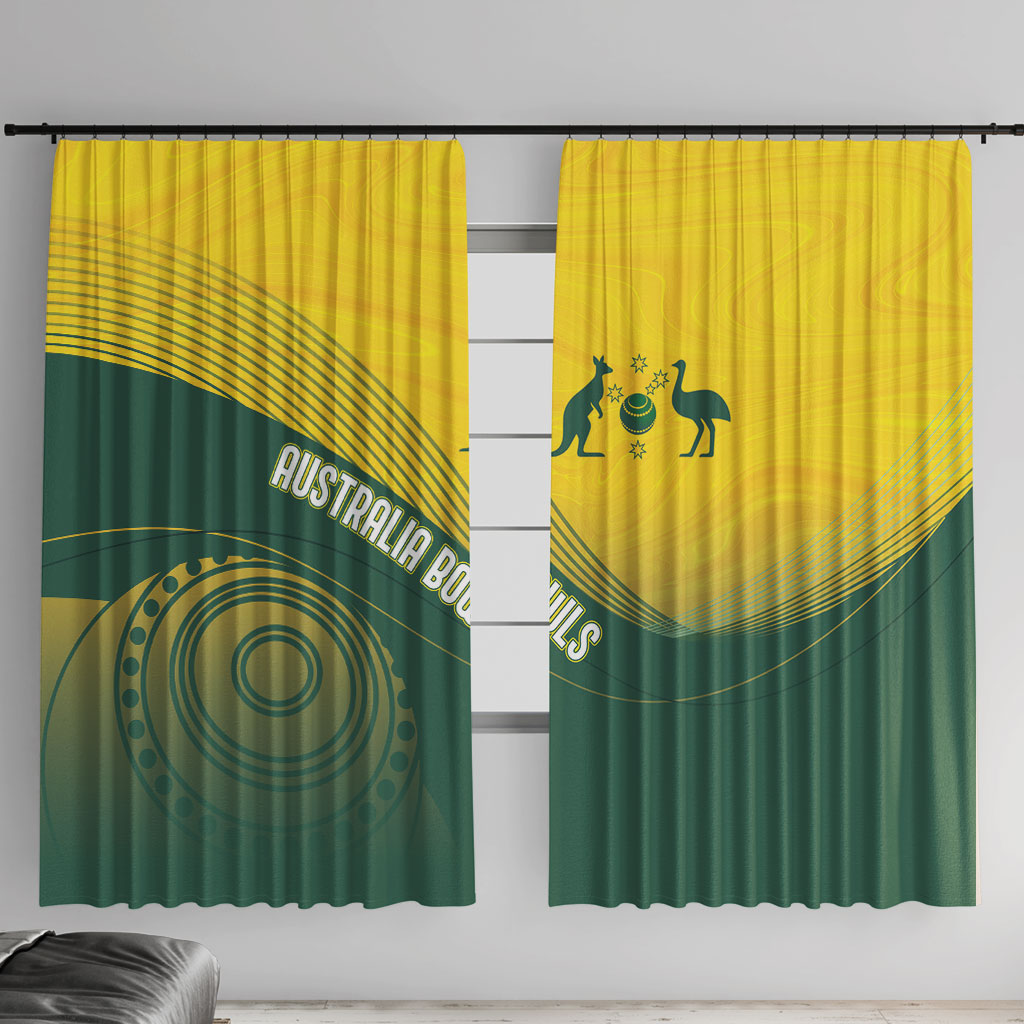 Australia Bowls Window Curtain Basic Marble Glaze - National Color