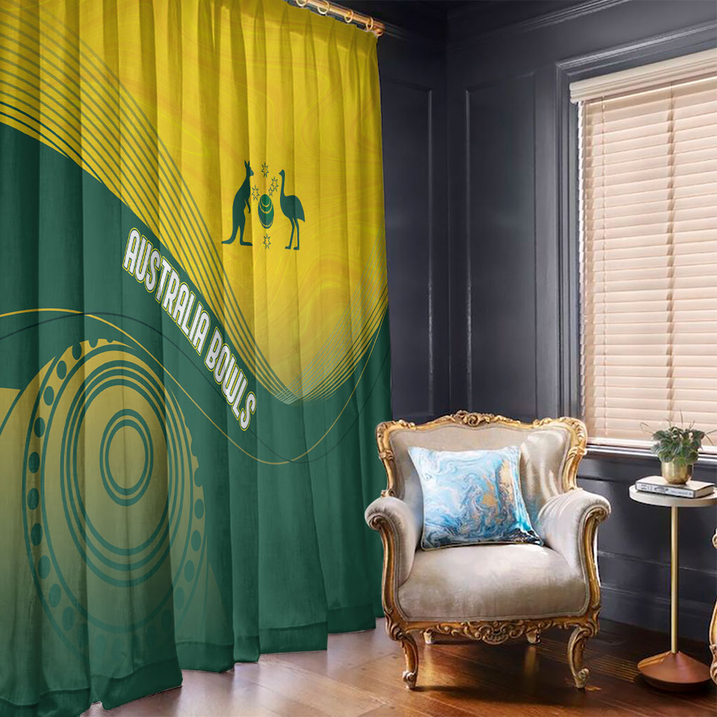 Australia Bowls Window Curtain Basic Marble Glaze - National Color