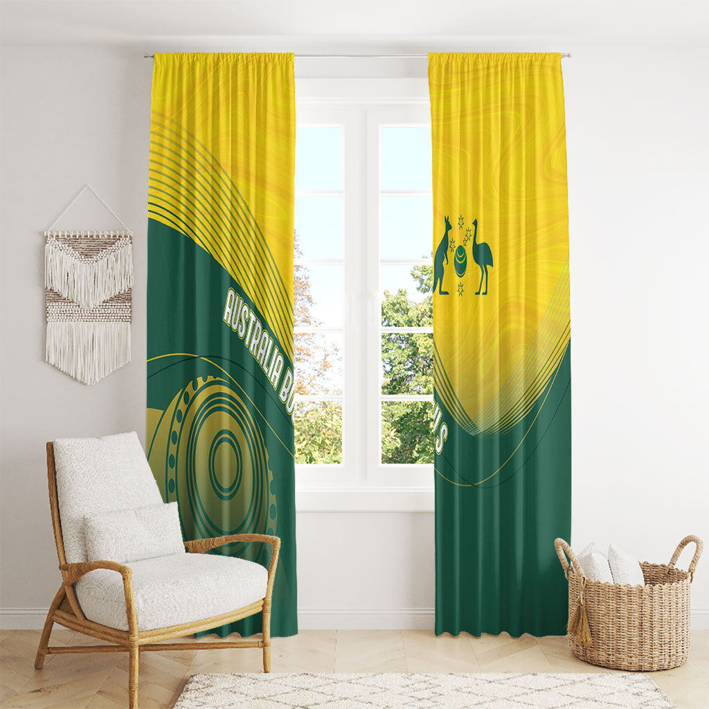 Australia Bowls Window Curtain Basic Marble Glaze - National Color