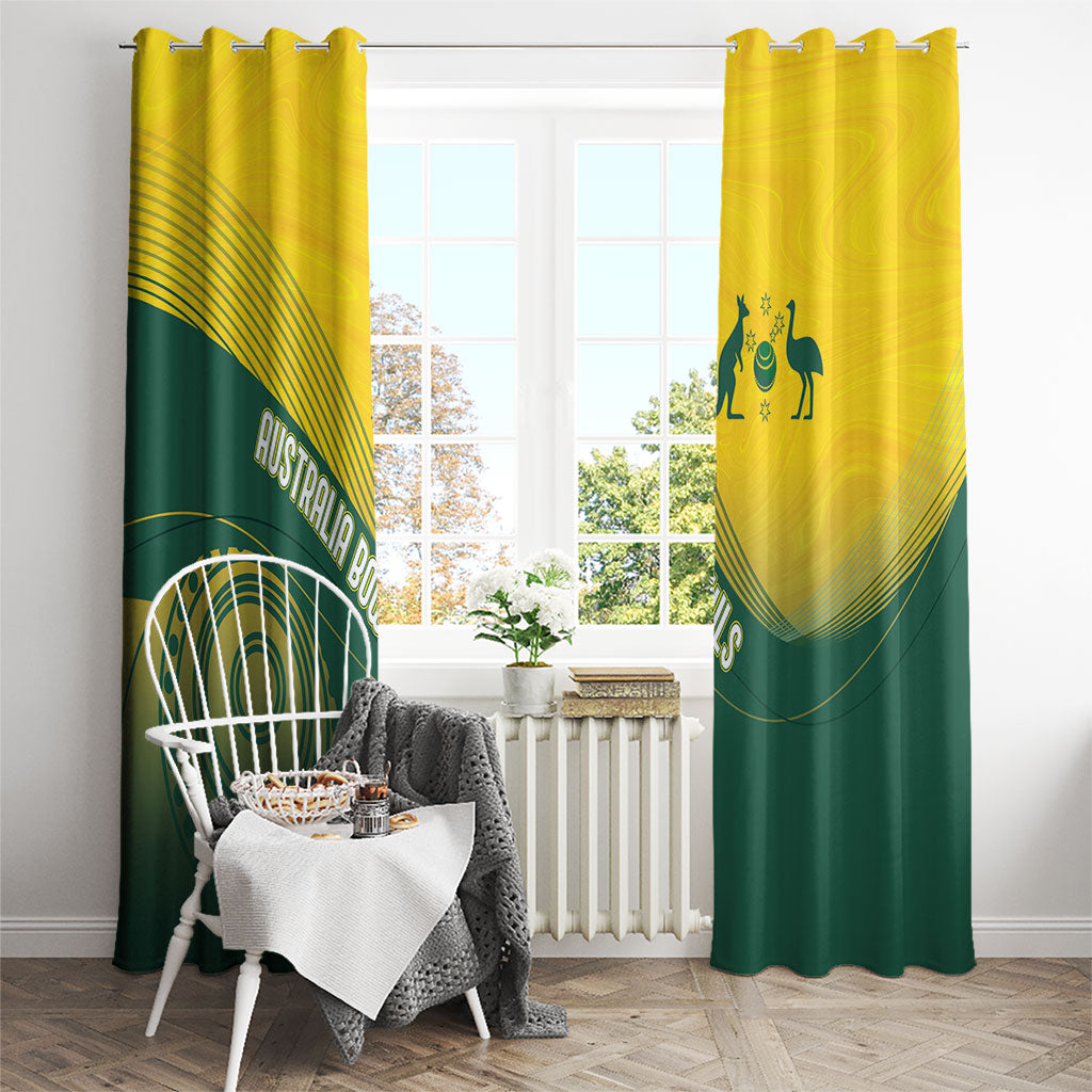 Australia Bowls Window Curtain Basic Marble Glaze - National Color