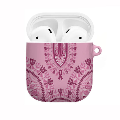 Dashiki Glamorous Pink AirPods Case Breast Cancer Fighter