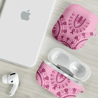 Dashiki Glamorous Pink AirPods Case Breast Cancer Fighter
