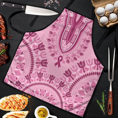 Dashiki Glamorous Pink Apron Breast Cancer Fighter