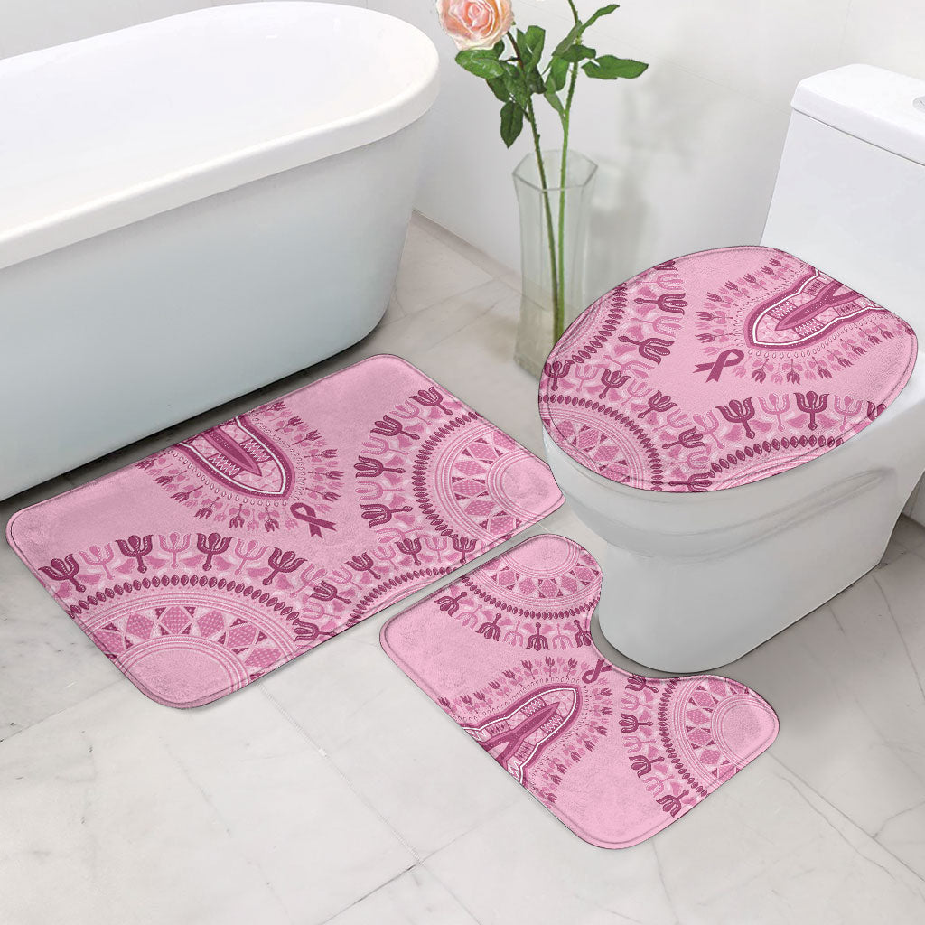 Dashiki Glamorous Pink Bathroom Set Breast Cancer Fighter