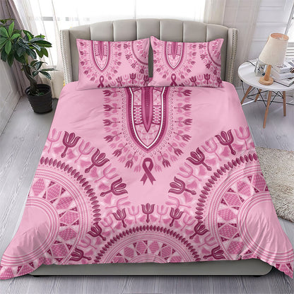 Dashiki Glamorous Pink Bedding Set Breast Cancer Fighter