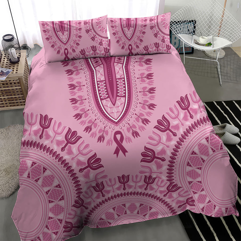 Dashiki Glamorous Pink Bedding Set Breast Cancer Fighter