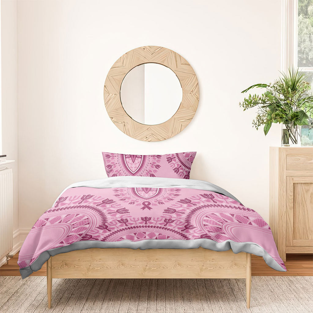 Dashiki Glamorous Pink Bedding Set Breast Cancer Fighter