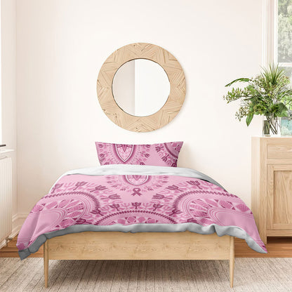 Dashiki Glamorous Pink Bedding Set Breast Cancer Fighter