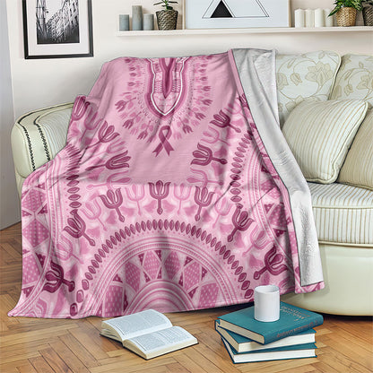 Dashiki Glamorous Pink Blanket Breast Cancer Fighter