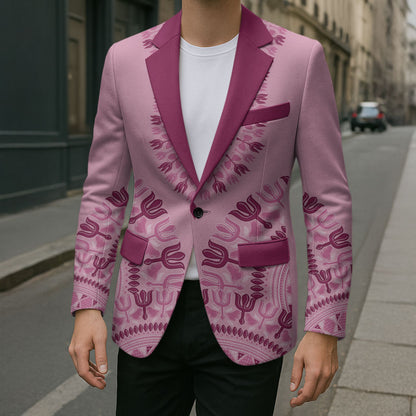 Dashiki Glamorous Pink Blazer Breast Cancer Fighter