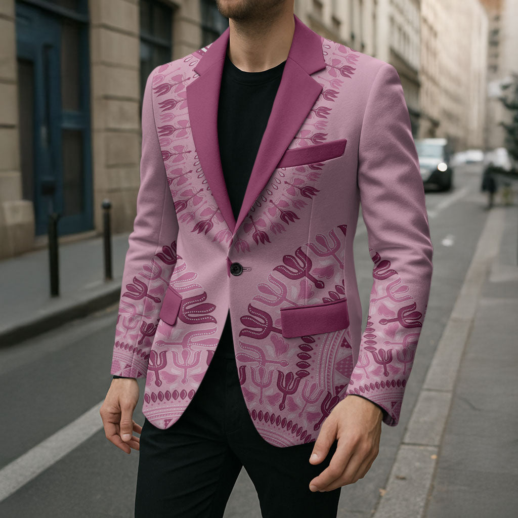 Dashiki Glamorous Pink Blazer Breast Cancer Fighter