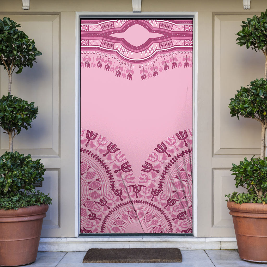 Dashiki Glamorous Pink Door Cover Breast Cancer Fighter