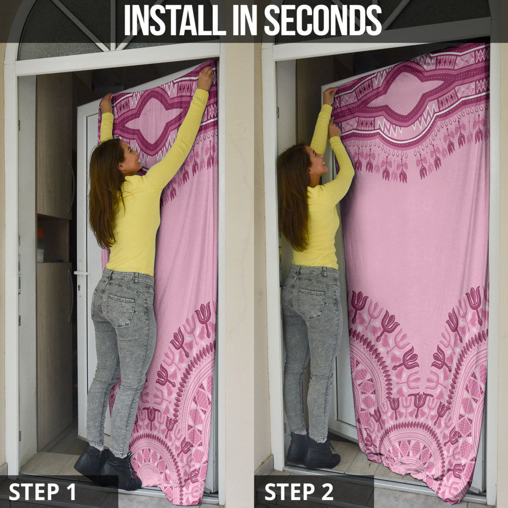 Dashiki Glamorous Pink Door Cover Breast Cancer Fighter