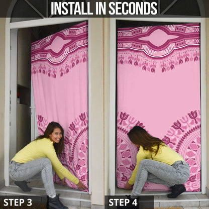 Dashiki Glamorous Pink Door Cover Breast Cancer Fighter