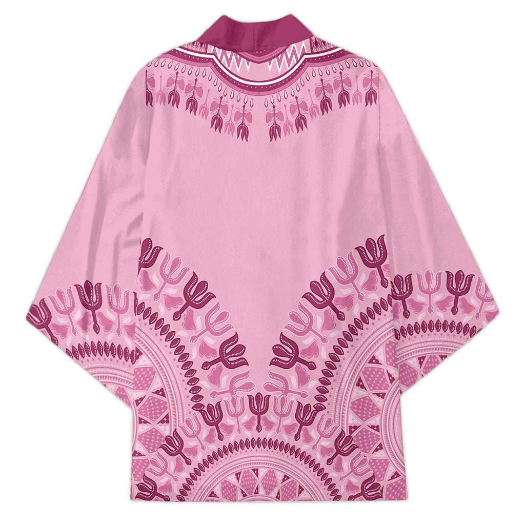 Dashiki Glamorous Pink Kimono Breast Cancer Fighter