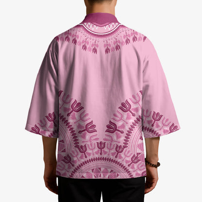 Dashiki Glamorous Pink Kimono Breast Cancer Fighter