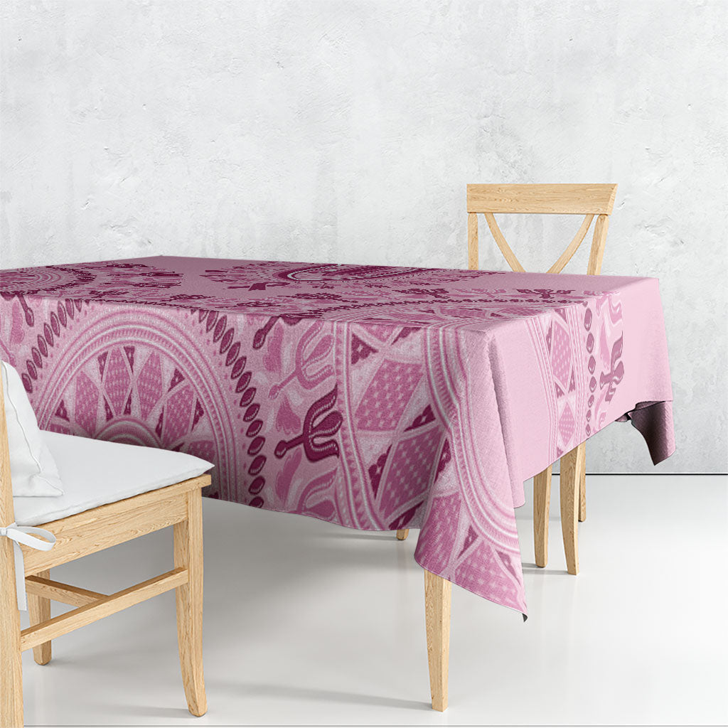 Dashiki Glamorous Pink Tablecloth Breast Cancer Fighter