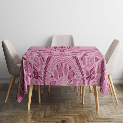 Dashiki Glamorous Pink Tablecloth Breast Cancer Fighter