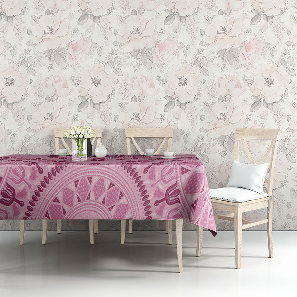 Dashiki Glamorous Pink Tablecloth Breast Cancer Fighter