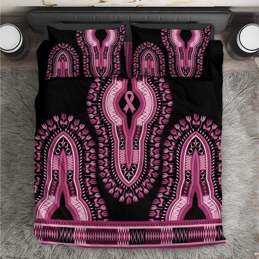 Breast Cancer Pink Ribbon Bedding Set Dashiki Style