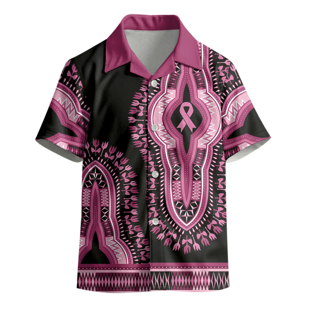 Breast Cancer Pink Ribbon Kid Hawaiian Shirt Dashiki Style