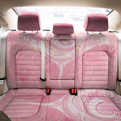 Breast Cancer Movement Maori Aotearoa Back Car Seat Cover Manta Ray - Pink Glaze