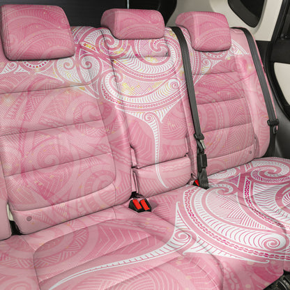Breast Cancer Movement Maori Aotearoa Back Car Seat Cover Manta Ray - Pink Glaze