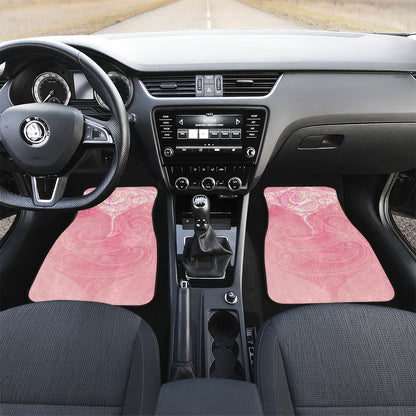 Breast Cancer Movement Maori Aotearoa Car Mats Manta Ray - Pink Glaze