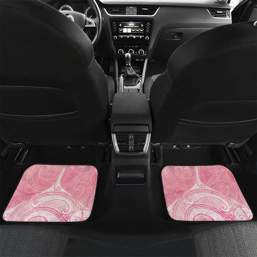 Breast Cancer Movement Maori Aotearoa Car Mats Manta Ray - Pink Glaze