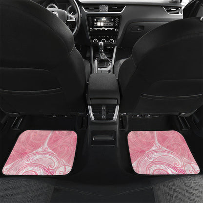 Breast Cancer Movement Maori Aotearoa Car Mats Manta Ray - Pink Glaze