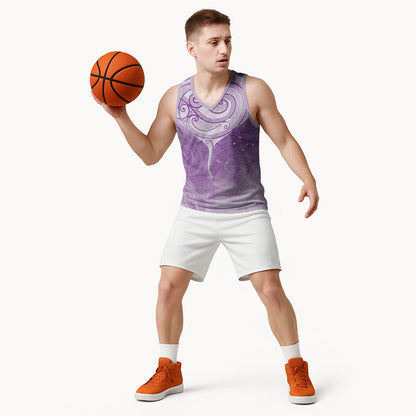 Epilepsy Month Maori Aotearoa Basketball Jersey Manta Ray - Purple Glaze