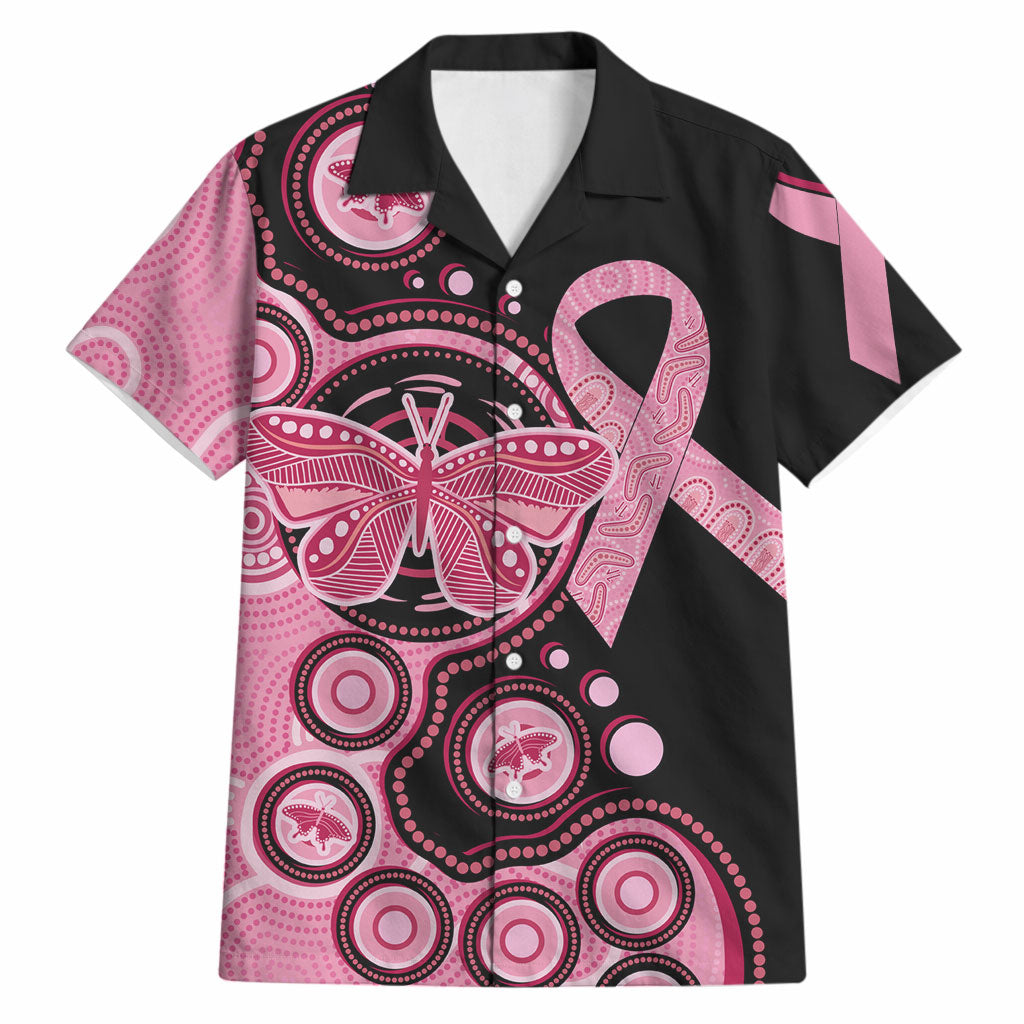 Australia Indigenous Hawaiian Shirt Breast Cancer Ribbon Butterfly Aboriginal Arts