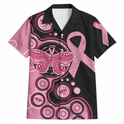 Australia Indigenous Hawaiian Shirt Breast Cancer Ribbon Butterfly Aboriginal Arts