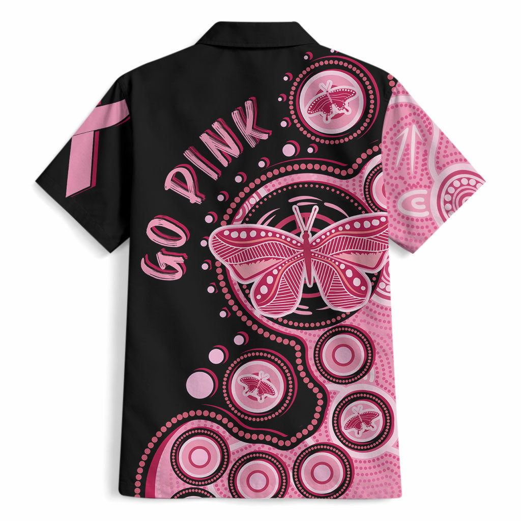 Australia Indigenous Hawaiian Shirt Breast Cancer Ribbon Butterfly Aboriginal Arts