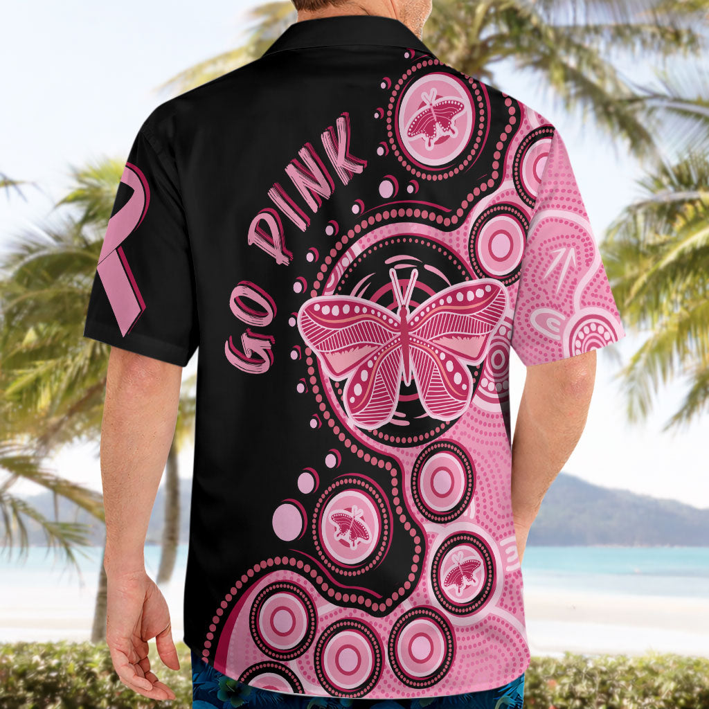 Australia Indigenous Hawaiian Shirt Breast Cancer Ribbon Butterfly Aboriginal Arts