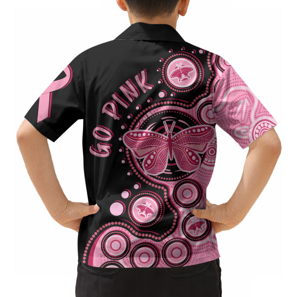 Australia Indigenous Hawaiian Shirt Breast Cancer Ribbon Butterfly Aboriginal Arts