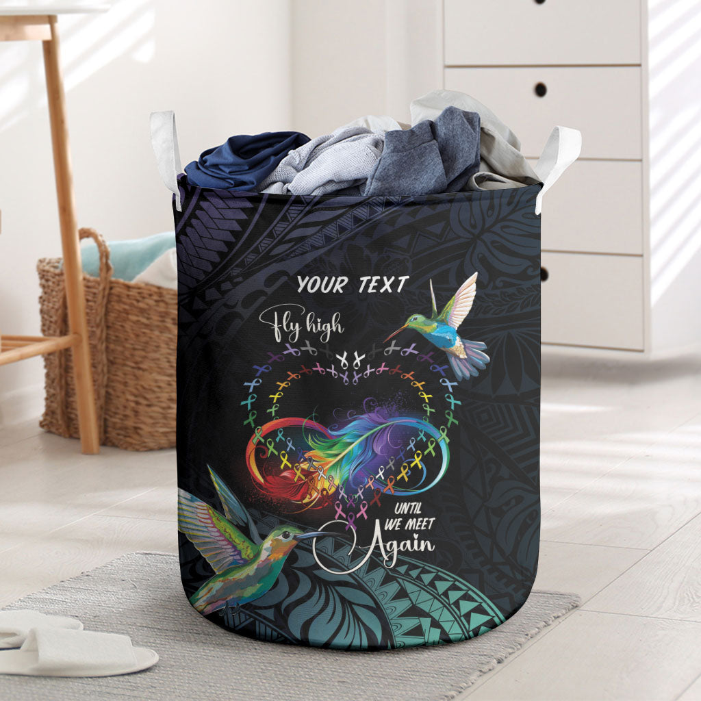 Polynesian Hummingbird - Fly High Until We Meet Again Personalized Laundry Basket