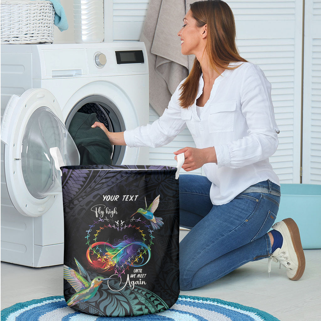 Polynesian Hummingbird - Fly High Until We Meet Again Personalized Laundry Basket